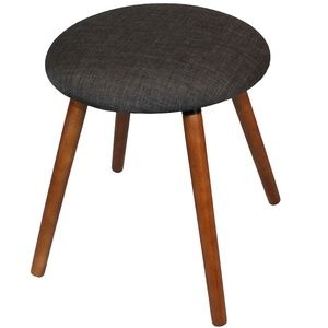 💕🏡Mid Century Stool with Walnut Legs -New!